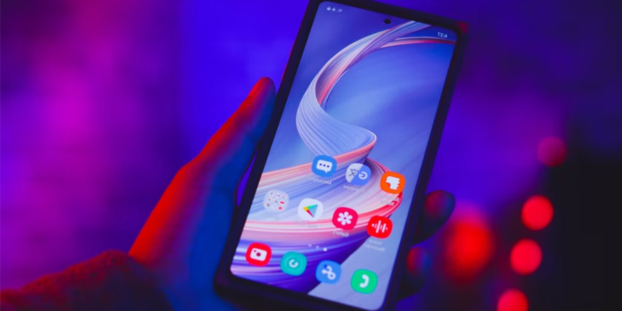 Smartphone on hand