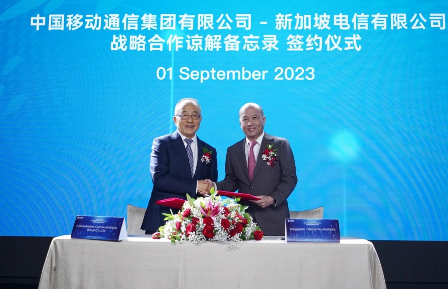 Gao Tongqing China Mobile and Yuen Kuan Singtel